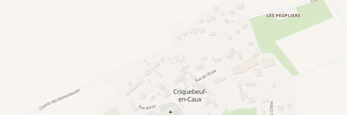 Plan du 206 Che des Ramendeuses à Criquebeuf-en-Caux