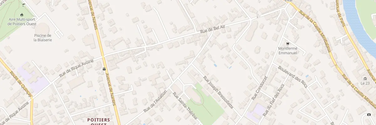 Plan du 20 Rue de l’Aviation à Poitiers