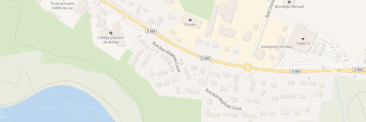 Plan du 1 Rue Jean-baptiste Corot à Château-la-Vallière
