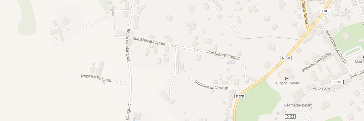 Plan du 8 Rue Marcel Pagnol à Ribérac