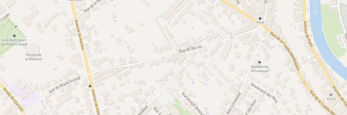 Plan du 27 Rue de Bel’Air à Poitiers