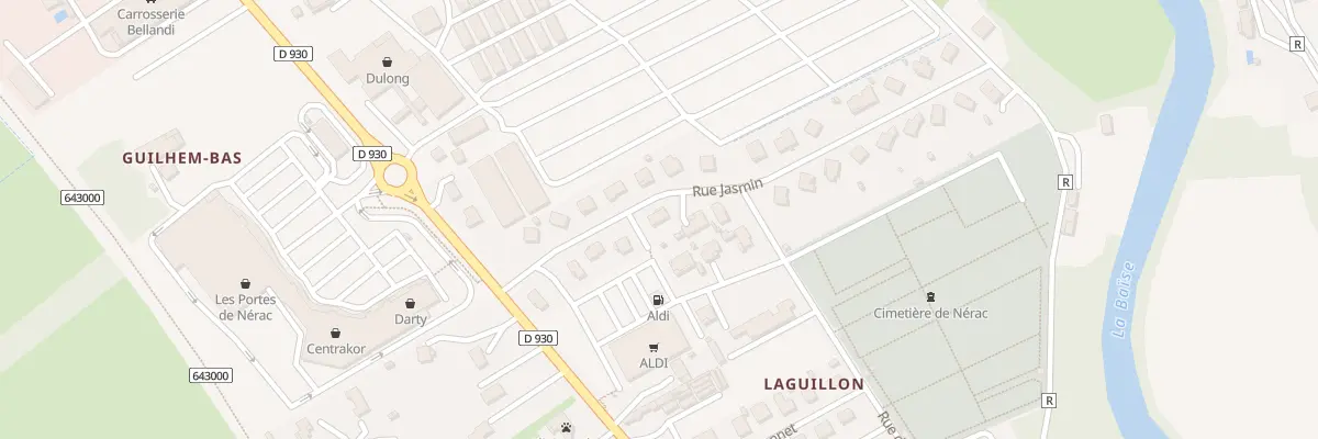 Plan du 21 Rue Jasmin à Nérac