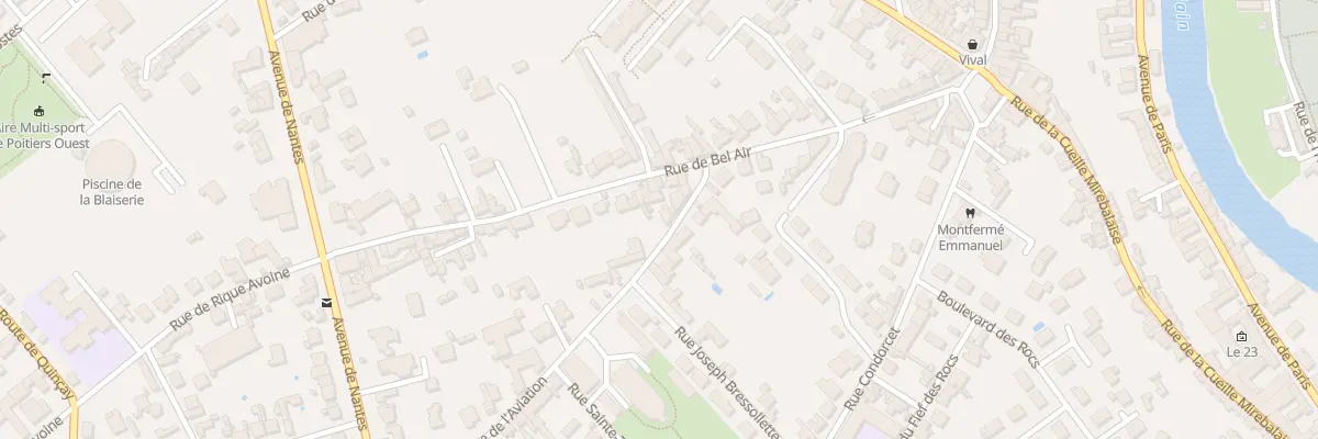 Plan du 25 Rue de Bel’Air à Poitiers