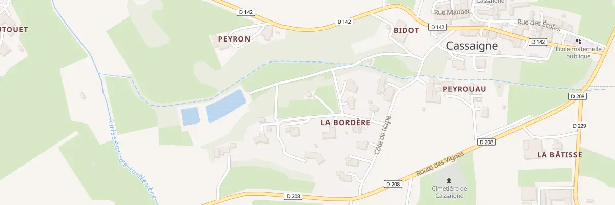 Plan du 5132 A La Bordère à Cassaigne