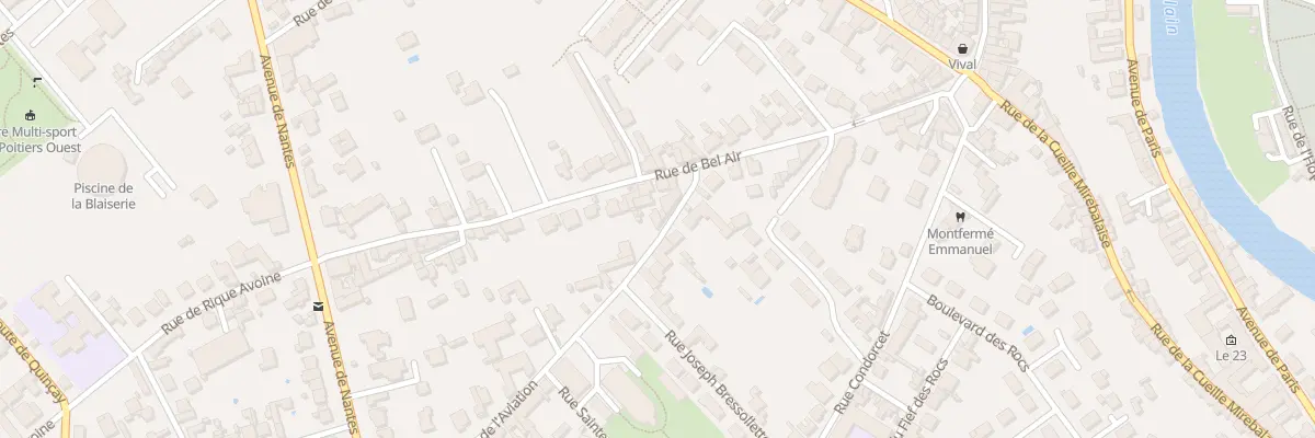Plan du 8 Rue de l’Aviation à Poitiers