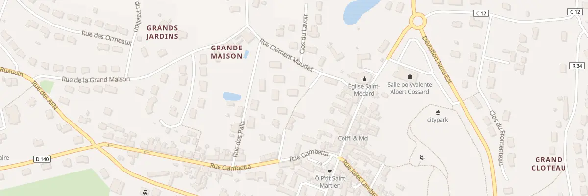 Plan du 8 Rue des Palis à Saint-Mars-d’Outillé