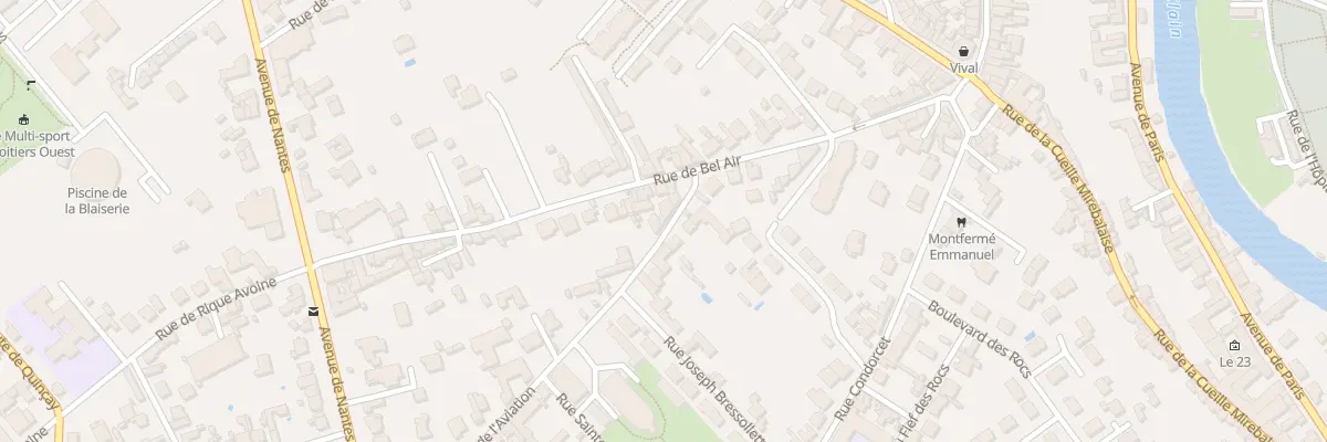 Plan du 6 Rue de l’Aviation à Poitiers
