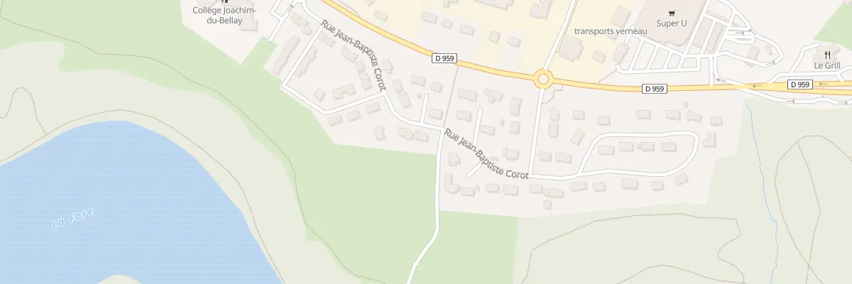 Plan du 24 Rue Jean-baptiste Corot à Château-la-Vallière