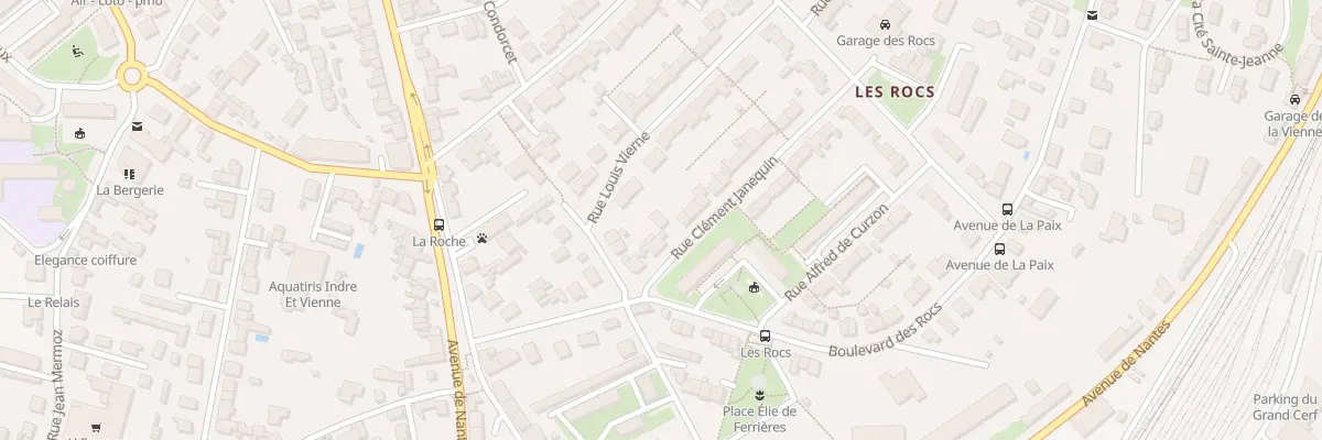 Plan du 5 Rue Clement Jannequin à Poitiers