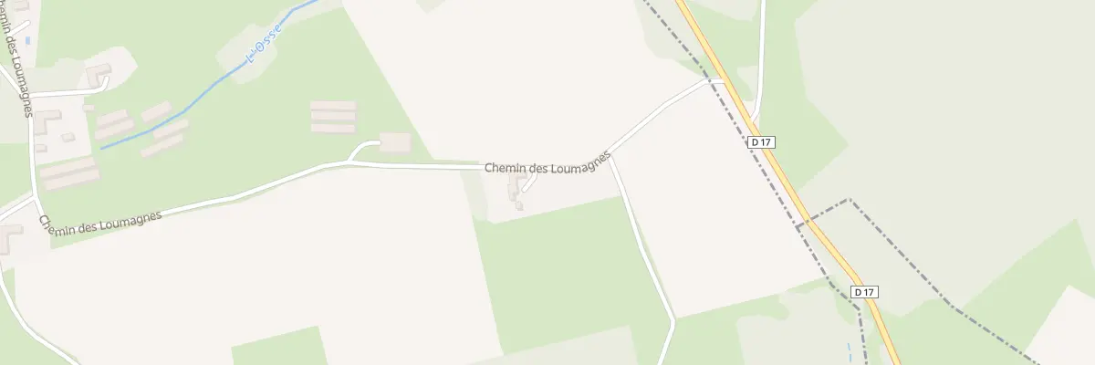 Plan du 1 Che des Loumagnes à Bernadets-Debat