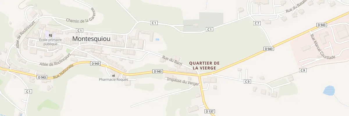 Plan du 5025 Che de Las Esclottes à Montesquiou