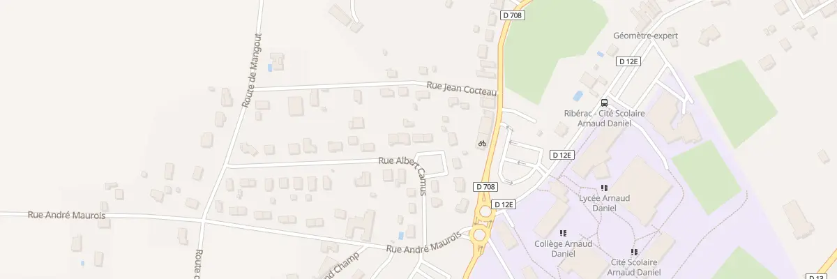 Plan du 13 Rue Albert Camus à Ribérac