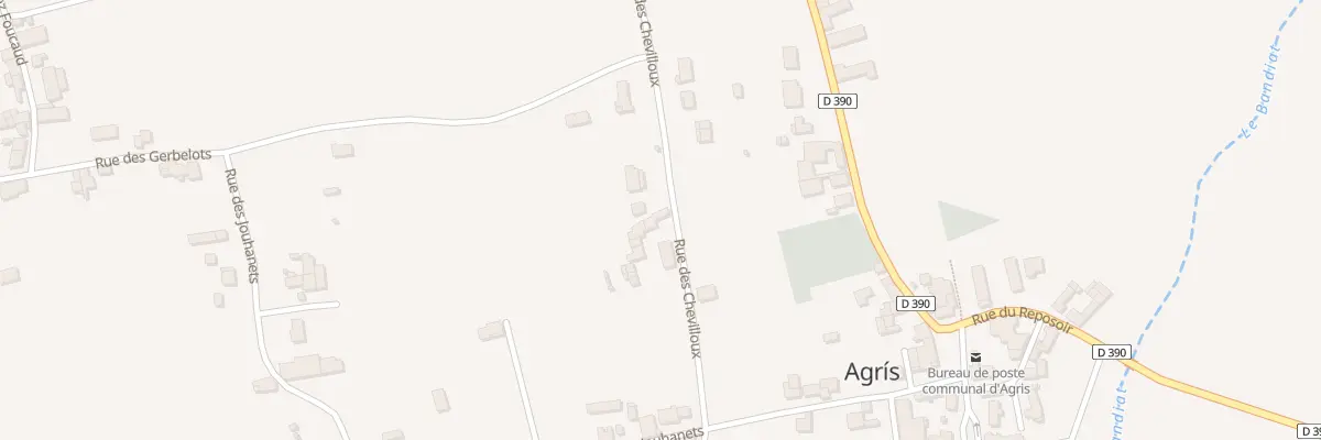 Plan du 157 Rue des Chevilloux à Agris