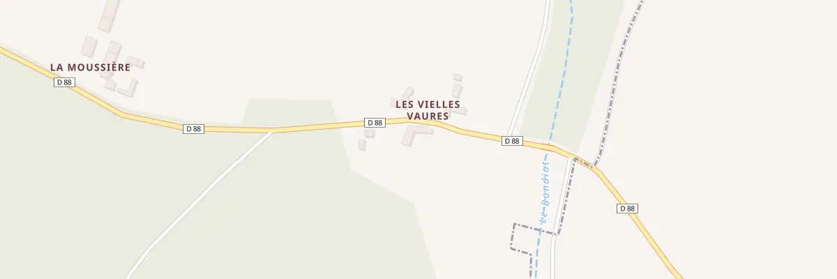 Plan du 95 Rte de la Forêt de la Braconne à Agris