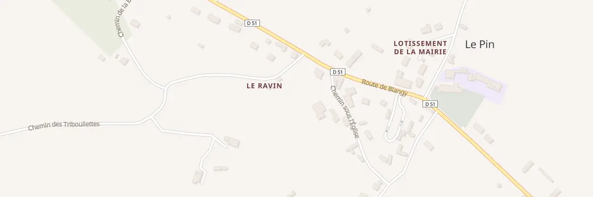 Plan du 633 Rte de Blangy au Pin