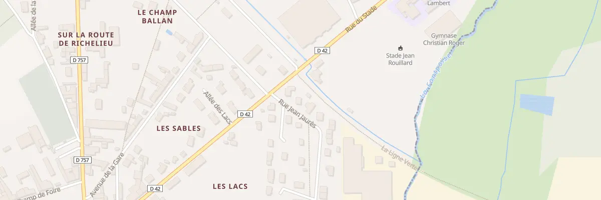 Plan du 30 Rue Jean Jaurès à Lencloître