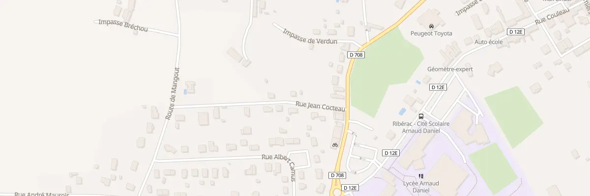 Plan du 103A Rue Jean Cocteau à Ribérac