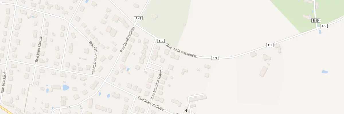 Plan du 44 Rue de la Fossetière à Château-la-Vallière