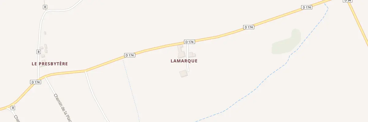 Plan du 5054 Lamarque à Bazian