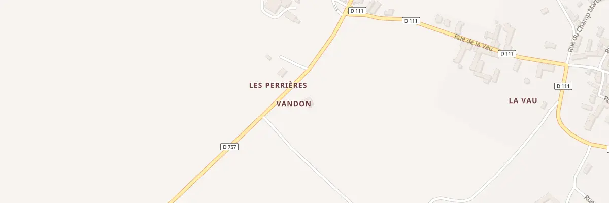 Plan du 205 Les Perrières à Faye-la-Vineuse