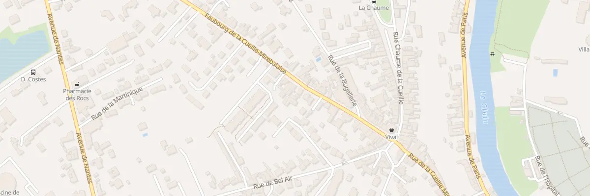 Plan du 39 Rue du Fbg Cueille Mirebalaise à Poitiers