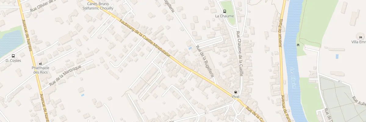Plan du 50B Rue du Fbg Cueille Mirebalaise à Poitiers