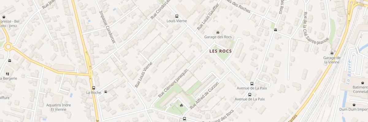 Plan du 25 Rue Clement Jannequin à Poitiers