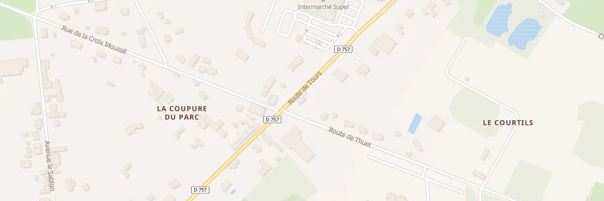 Plan du 1 Rte de Thuet à Chaveignes