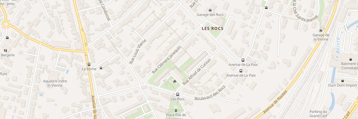 Plan du 4 Rue Clement Jannequin à Poitiers