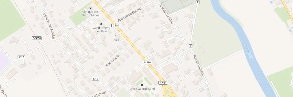 Plan du 60 Av Marechal Foch à Nérac