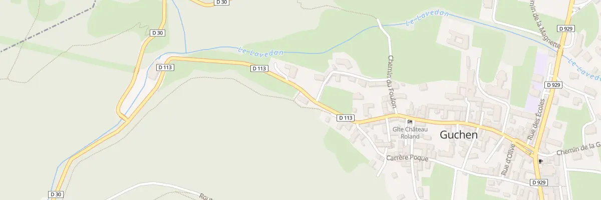 Plan du 43 Rte de l’Arbizon à Guchen
