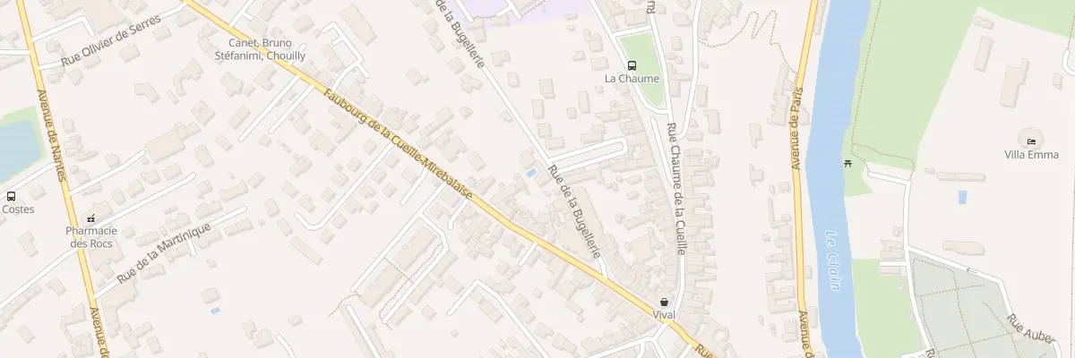Plan du 17 Rue de la Bugellerie à Poitiers