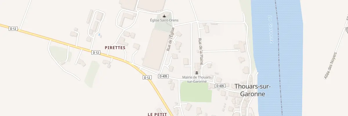 Plan du 3 Rue de l’Eglise à Thouars-sur-Garonne