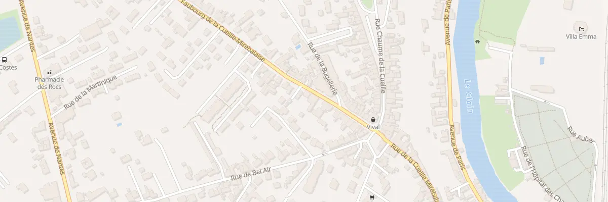 Plan du 31 Rue du Fbg Cueille Mirebalaise à Poitiers