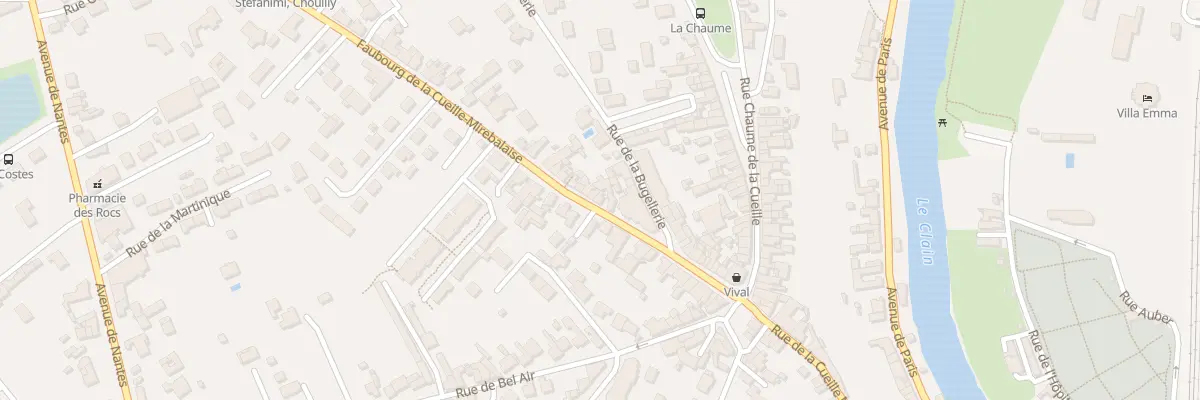 Plan du 40 Rue du Fbg Cueille Mirebalaise à Poitiers