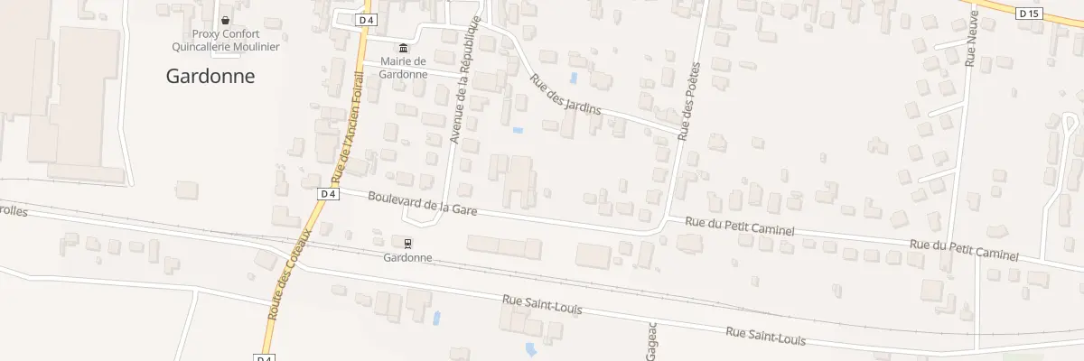 Plan du 9 Bd de la Gare à Gardonne