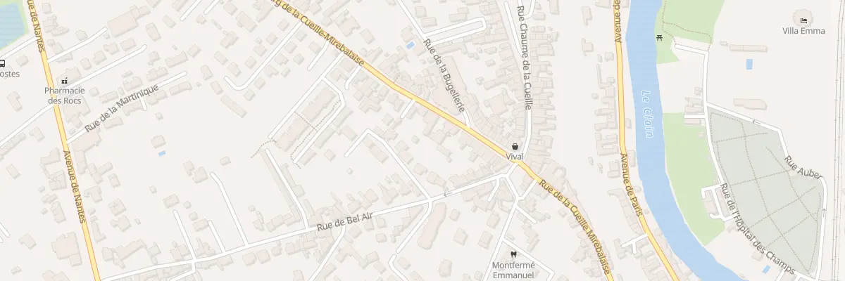 Plan du 27 Rue du Fbg Cueille Mirebalaise à Poitiers