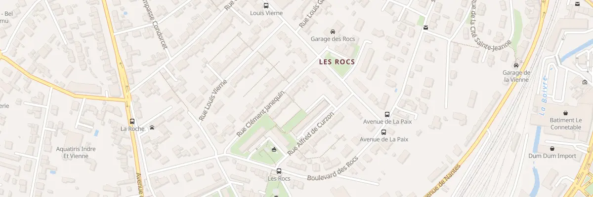 Plan du 10 Rue Clement Jannequin à Poitiers