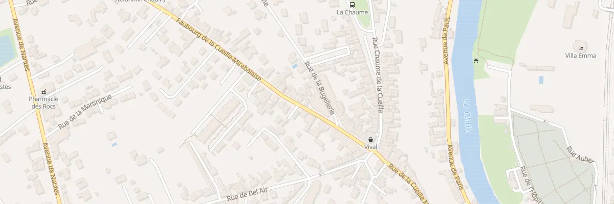 Plan du 36 Rue du Fbg Cueille Mirebalaise à Poitiers