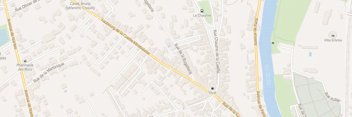 Plan du 11B Rue de la Bugellerie à Poitiers