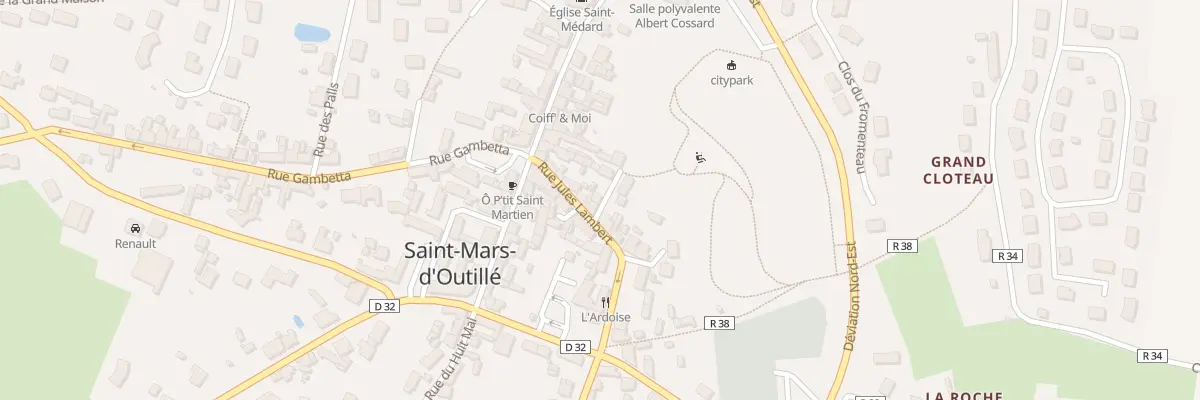 Plan du 1 Imp Jules Lambert à Saint-Mars-d’Outillé