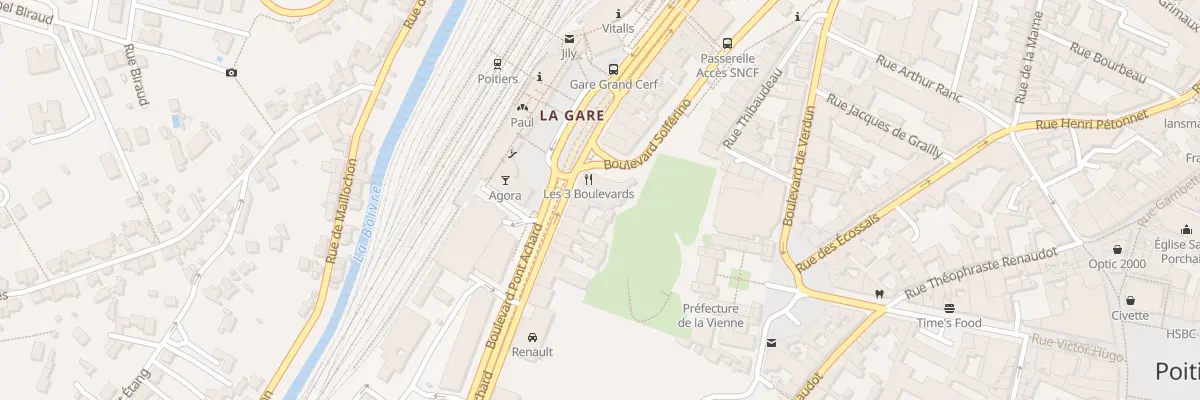 Plan du 3 Bd Pont Achard à Poitiers
