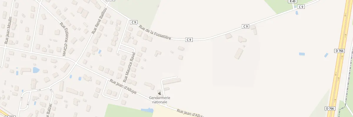 Plan du 50 Rue de la Fossetière à Château-la-Vallière
