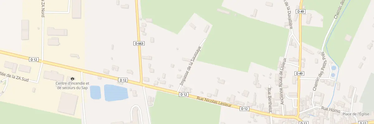 Plan du 81 Imp de la Saussaye à Sap-en-Auge