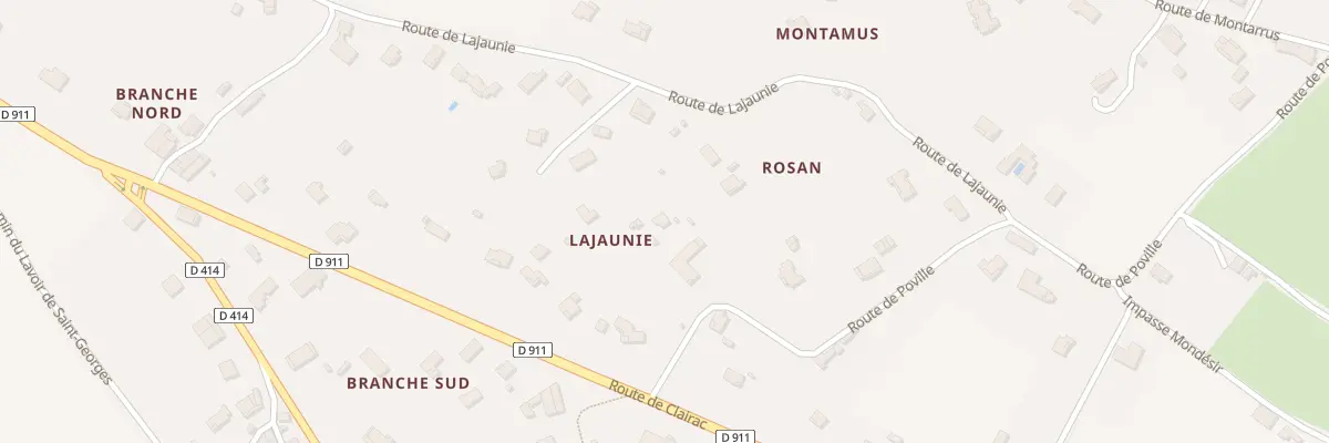 Plan du 65 Rte de Poville à Tonneins