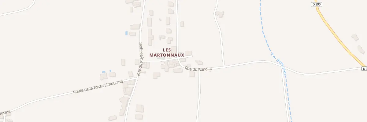 Plan du 1 Rue du Bandiat à Agris