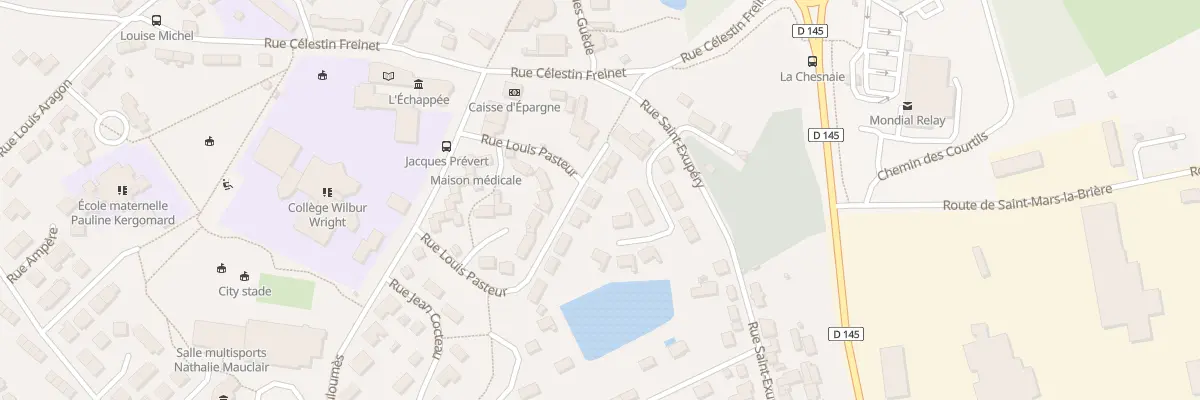 Plan du 5 Rue Louis Pasteur à Champagné