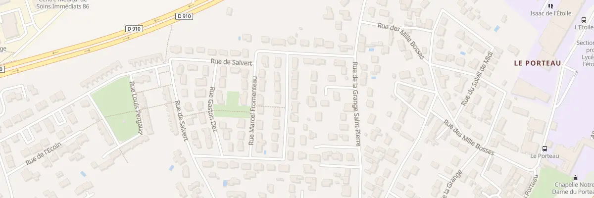 Plan du 26 Rue Maurice Fombeure à Poitiers