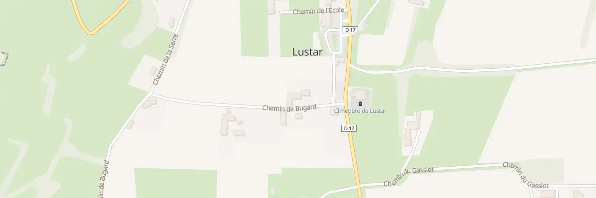 Plan du 8 Che de Bugard à Lustar