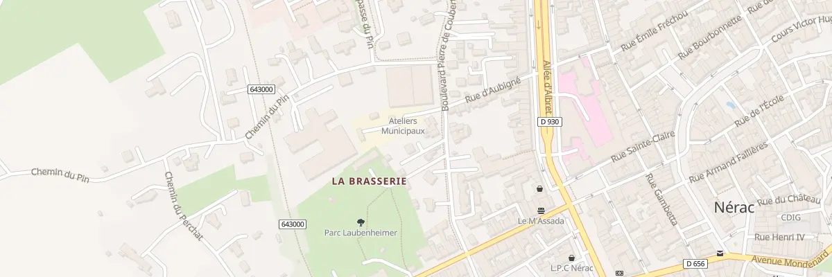 Plan du 13 Bd Pierre de Coubertin à Nérac